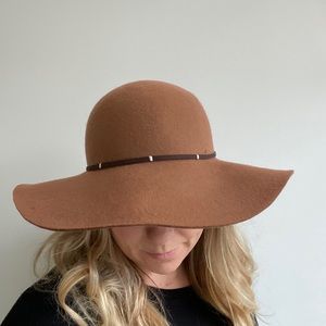 NineWest Cognac Floppy Hat